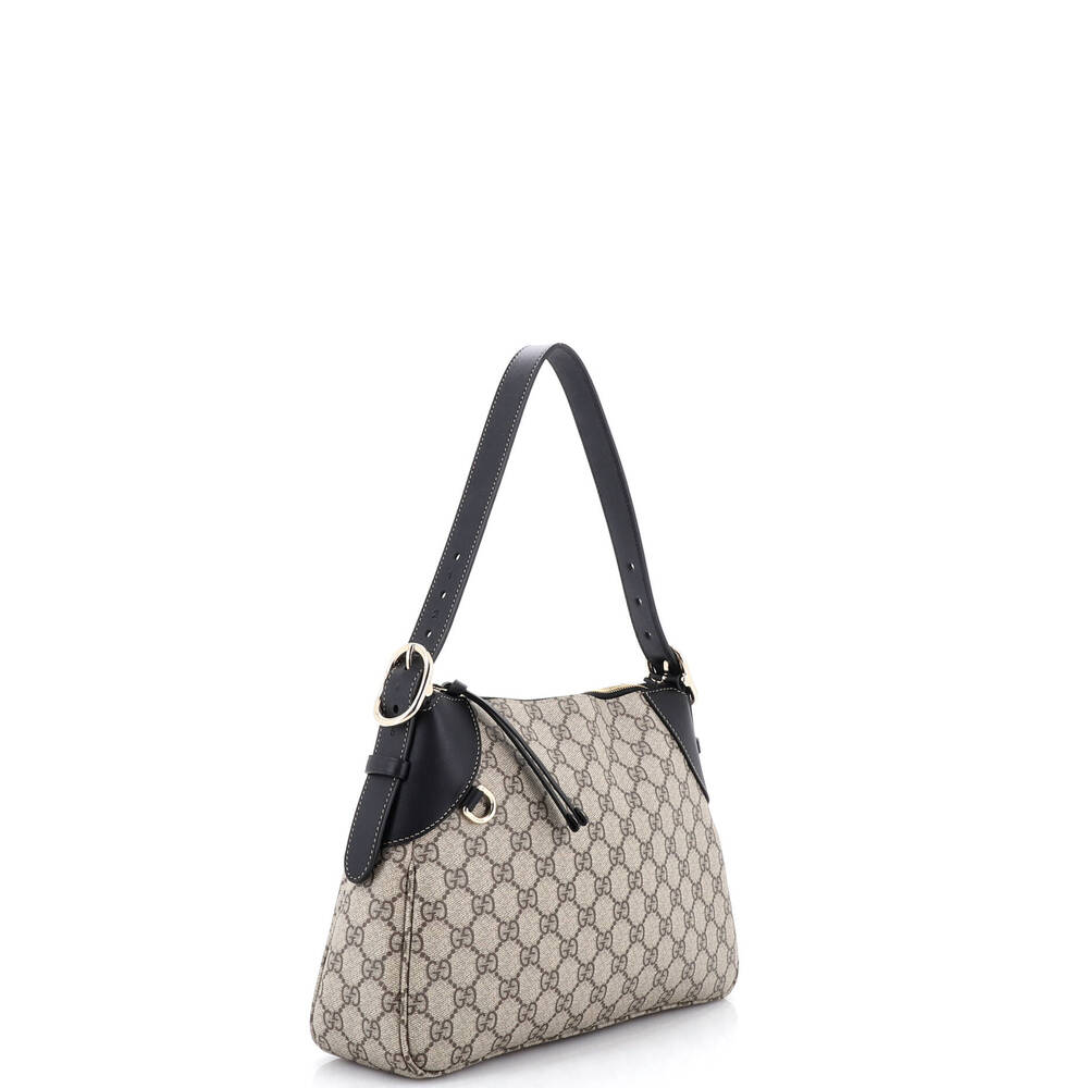 Gucci Emblem Shoulder Bag Gg Coated #259076G19B - Picture 2 of 6